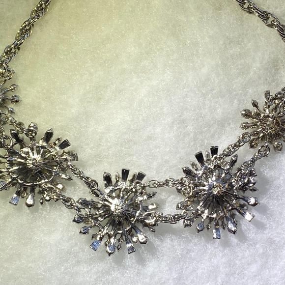 Banana Republic Silver Starburst Statement Necklace - Picture 5 of 7